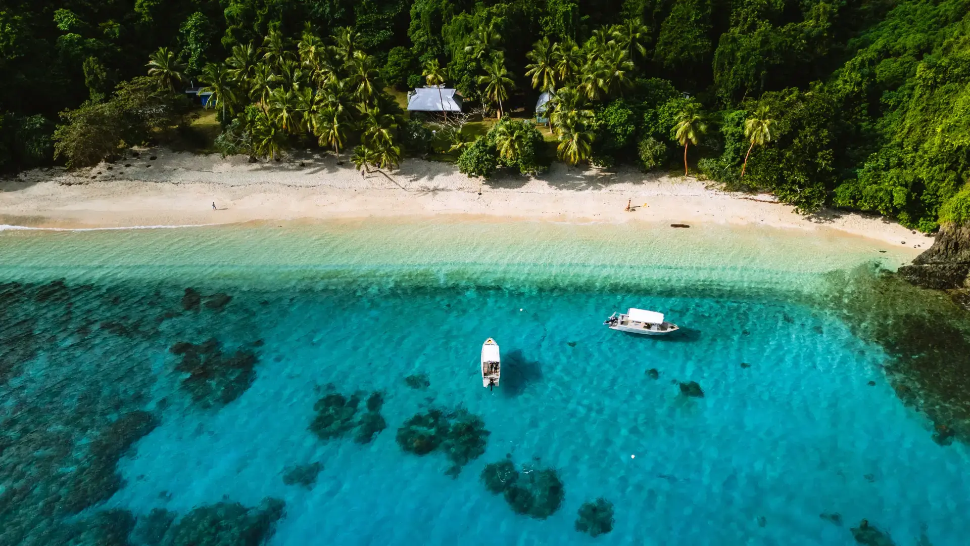 Island excursion aerial view