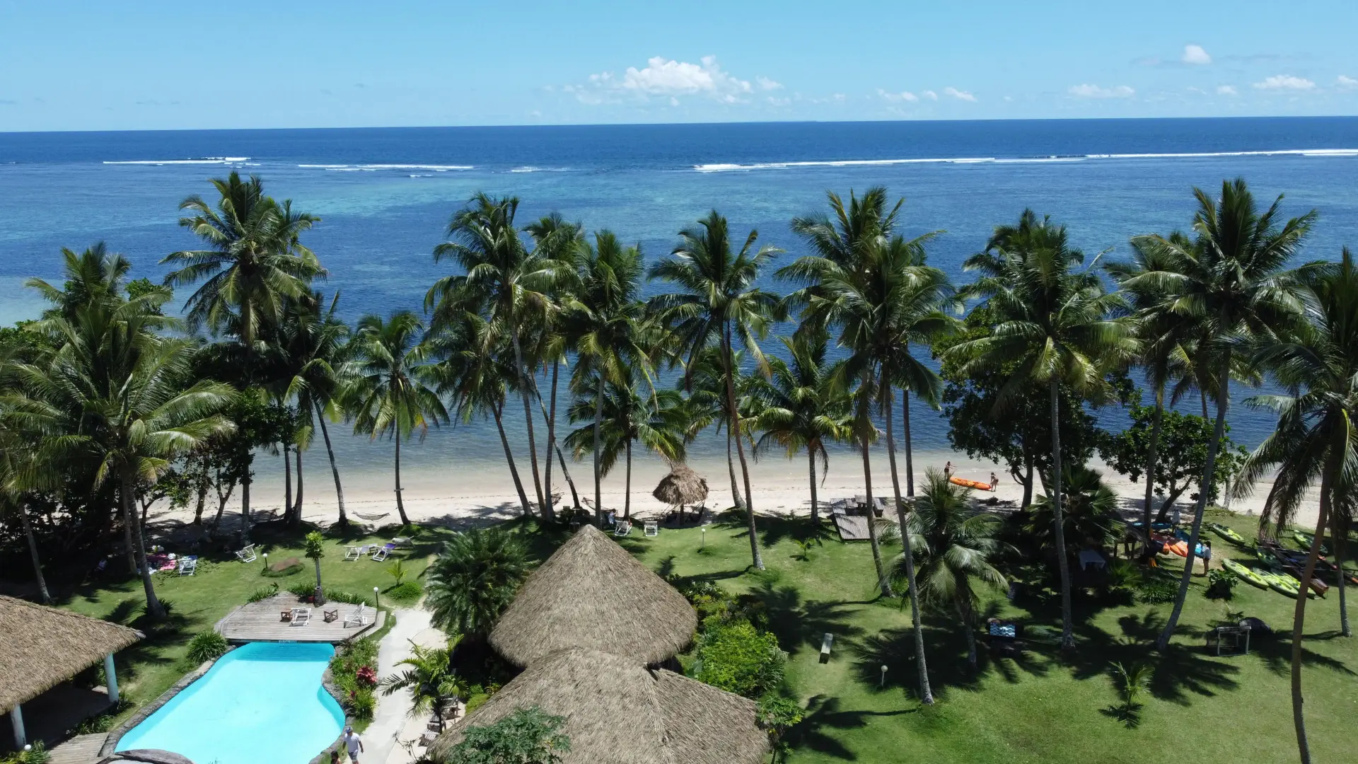 Beachfront bungalows