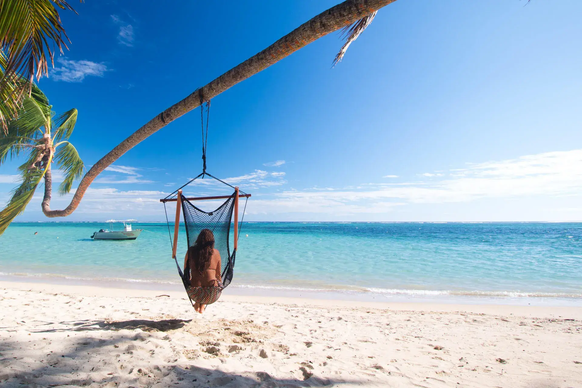 Hammock swing on beach